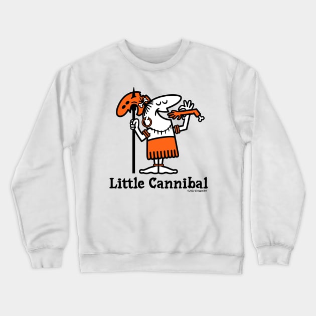 Little Cannibal Crewneck Sweatshirt by Gregg.M_Art